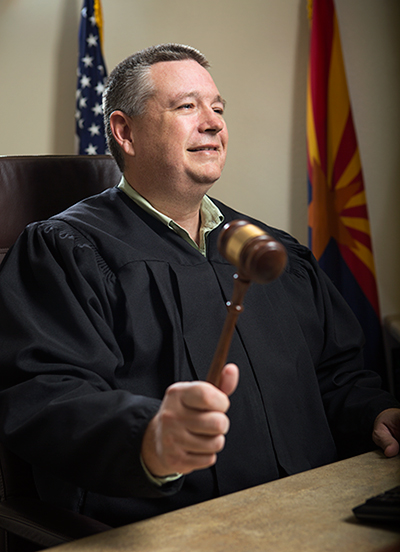 Lyle Riggs was sworn in as justice of the Peace in January 2015 but his court was under the control of Superior Court and Supreme Court until April this year after an audit launched an investigation into his predecessor. Photo by Jake Johnson