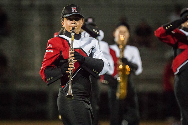 The band will be able to buy more instruments, hats and uniform pants with the grant funding. Photo by William Lange