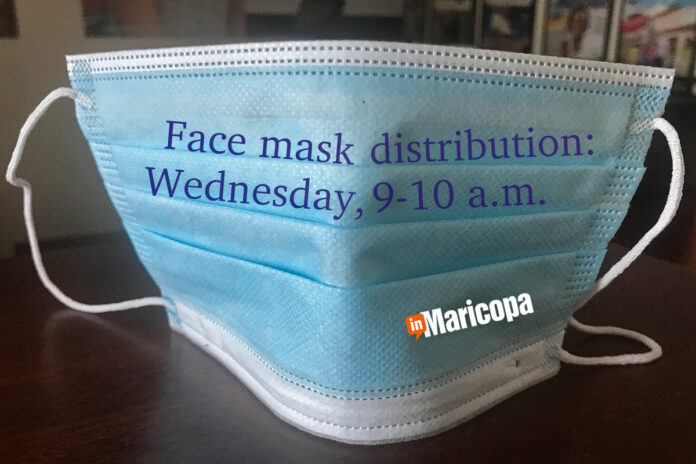 Face mask distribution