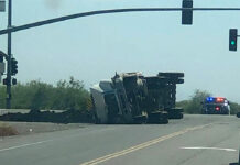 Truck crash SR 347 Riggs