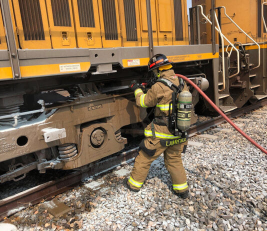 Train fire Maricopa
