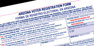 Arizona voter registration form