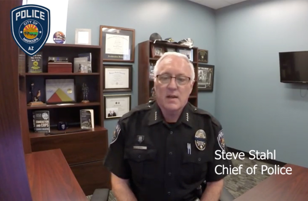 Police Chief Steve Stahl Ike video