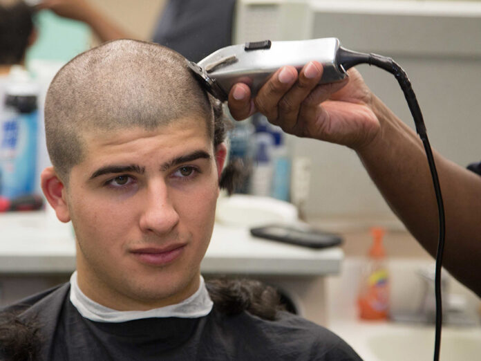 Military Haircut Stock