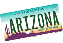 Arizona license plate