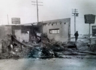 Headquarters fire 1956