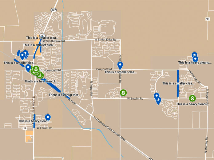 Keep Maricopa Beautiful Map April 22