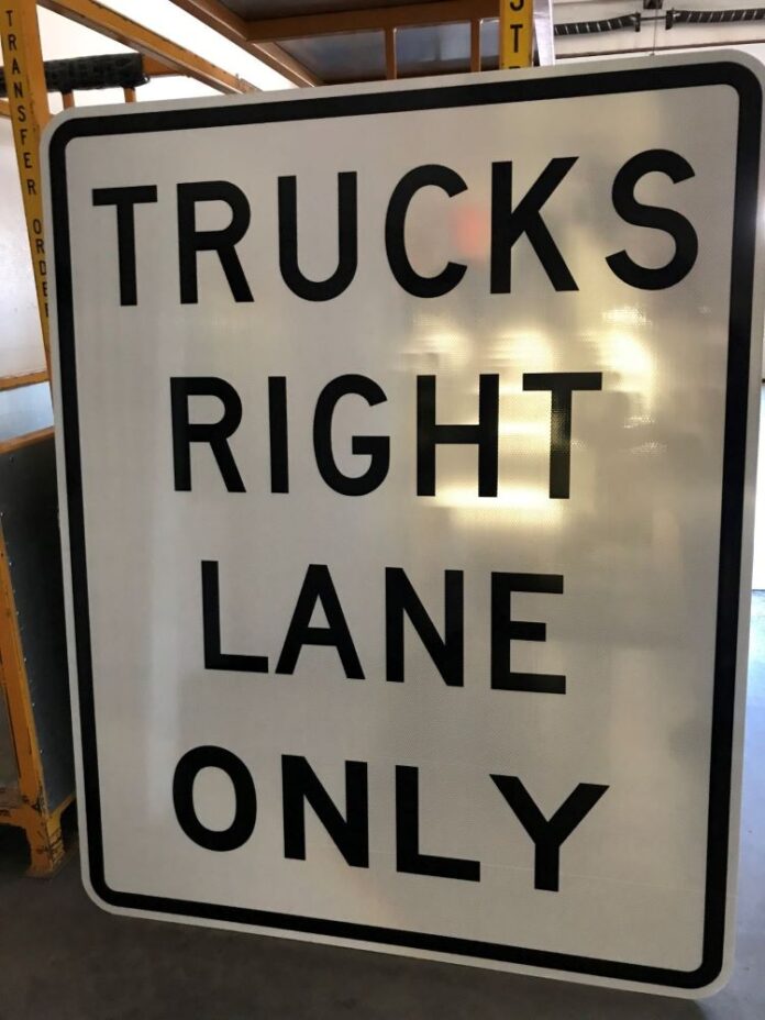 ADOT I-10 truck lane restrictions