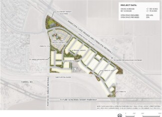 A conceptual site plan for Kelly Ranch.