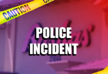 Police incident at Bashas' with box cutter