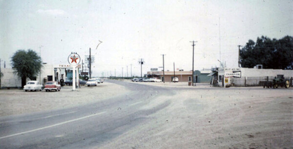 The intersection in the 1950s. [Maricopa Historical Society]