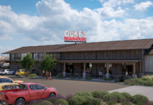 A rendering from July 1 shows the north side of Duke's Roadhouse. [Courtesy of City of Maricopa]