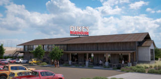 A rendering from July 1 shows the north side of Duke's Roadhouse. [Courtesy of City of Maricopa]