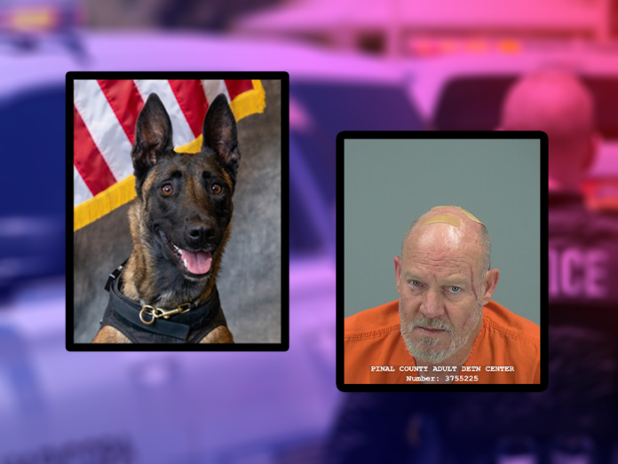 K9 Karma and Lawrence Bronson [MPD and PCSO/graphic]