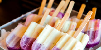 Paletas sit in a tray of ice. [Courtesy Food Forever via Flickr]