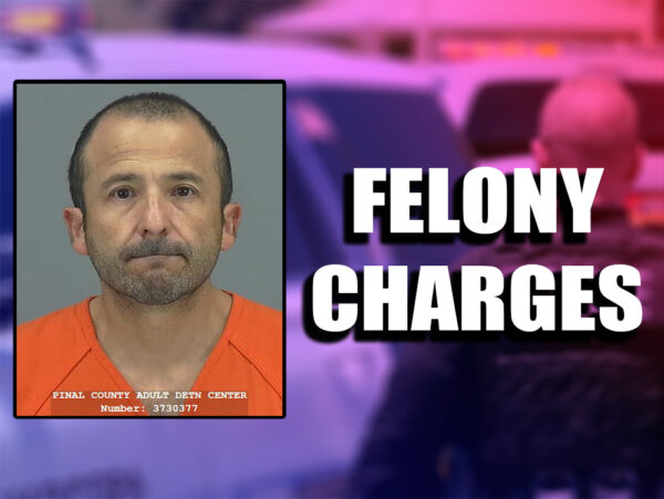 Maricopa police arrested Jorge Moreno, 45, on Dec. 27 on multiple felony charges, including weapons misconduct and unlawful discharge of a weapon. [Courtesy Pinal County Sheriff's Office]
