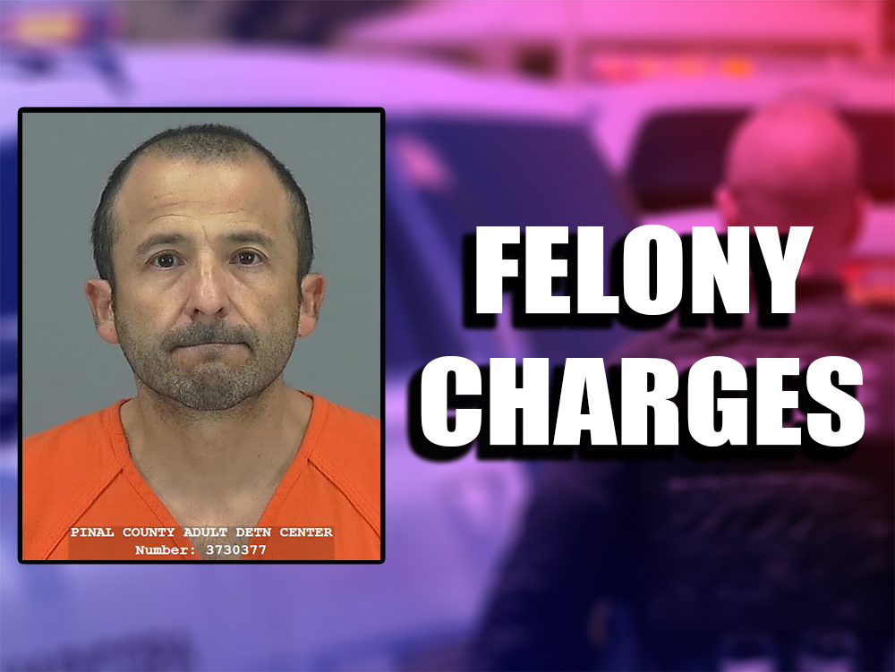 Maricopa police arrested Jorge Moreno, 45, on Dec. 27 on multiple felony charges, including weapons misconduct and unlawful discharge of a weapon. [Courtesy Pinal County Sheriff's Office]