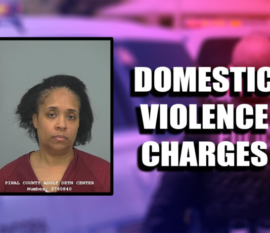 Maricopa police arrested Tamala Anderson, 47, on Dec. 20 on domestic violence charges, including disorderly conduct and criminal damage. [Couresty Pinal County Sheriff's Office]