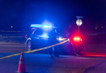 Maricopa police respond to a fatal motorcycle versus car collision, Feb. 20, 2024. [Brian Petersheim Jr.]