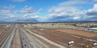 Gilbert-based Hunter Contracting Company will be installing turn lanes, drainage improvements, and landscaping near the future site of The Home Depot in March. [Brian Petersheim Jr.]