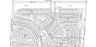 A screenshot from a preliminary plat for Elena Trails, a new subdivision on the southeast corner of Murphy and Farrell Roads. D.R. Horton closed the sale last week, according to Walton Global. [Courtesy City of Maricopa]