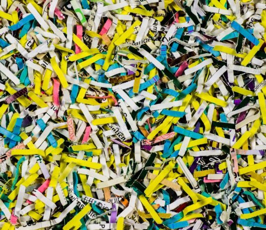 An image of shredded paper. [Pixabay]
