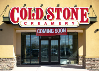 An exterior view of the upcoming Cold Stone Creamery on Maricopa-Casa Grande Highway and Porter Road on March 26, 2024. [Monica D. Spencer]