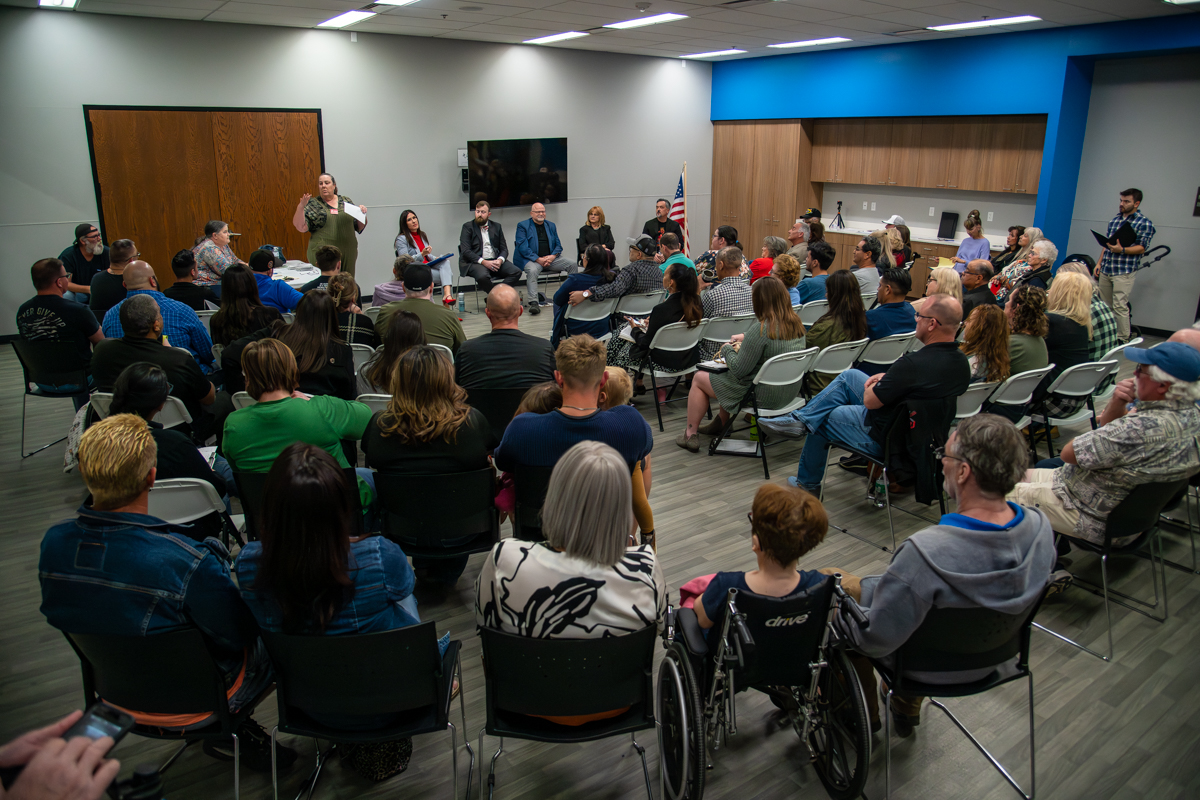 Car ends up overturned in flooded trench after veering off Papago Road ...